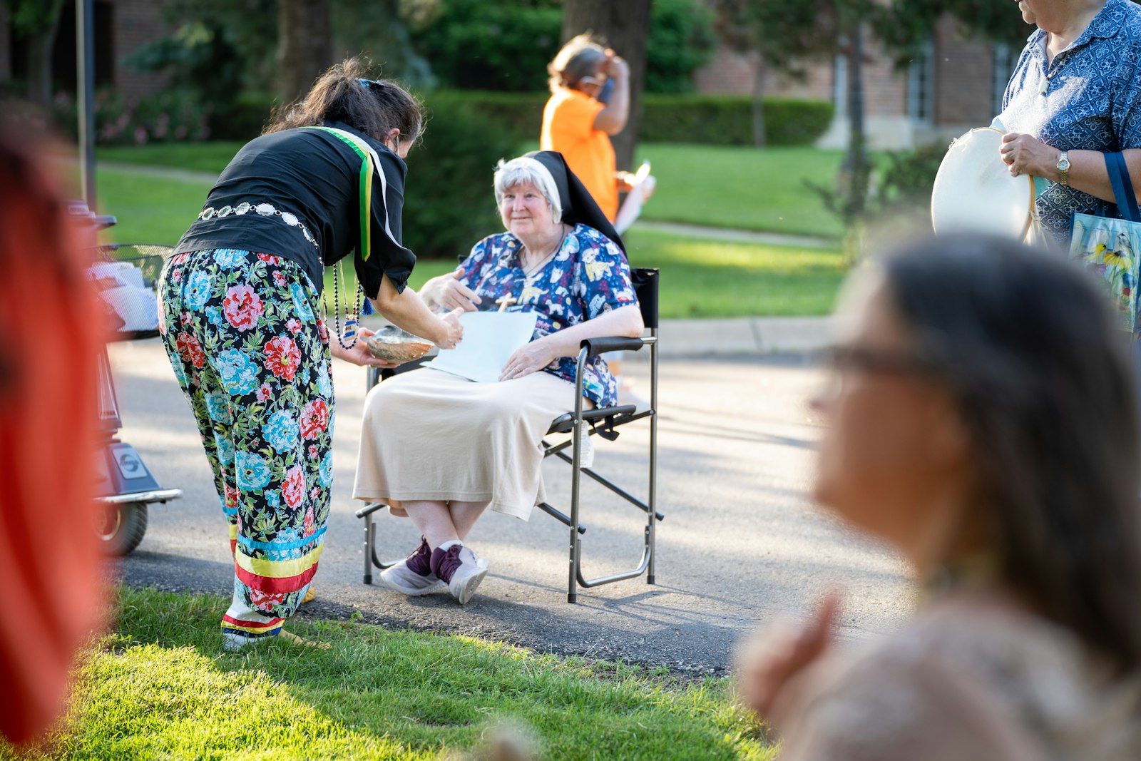 The Felician Sisters in Livonia have regularly hosted the St. Kateri Tekakwitha Nicholas Black Elk Circle for solstice prayer services. The solstice blessing is an opportunity for Native American Catholics to share their culture with the wider Church, said Fr. Charles Morris, who presided over the blessing.