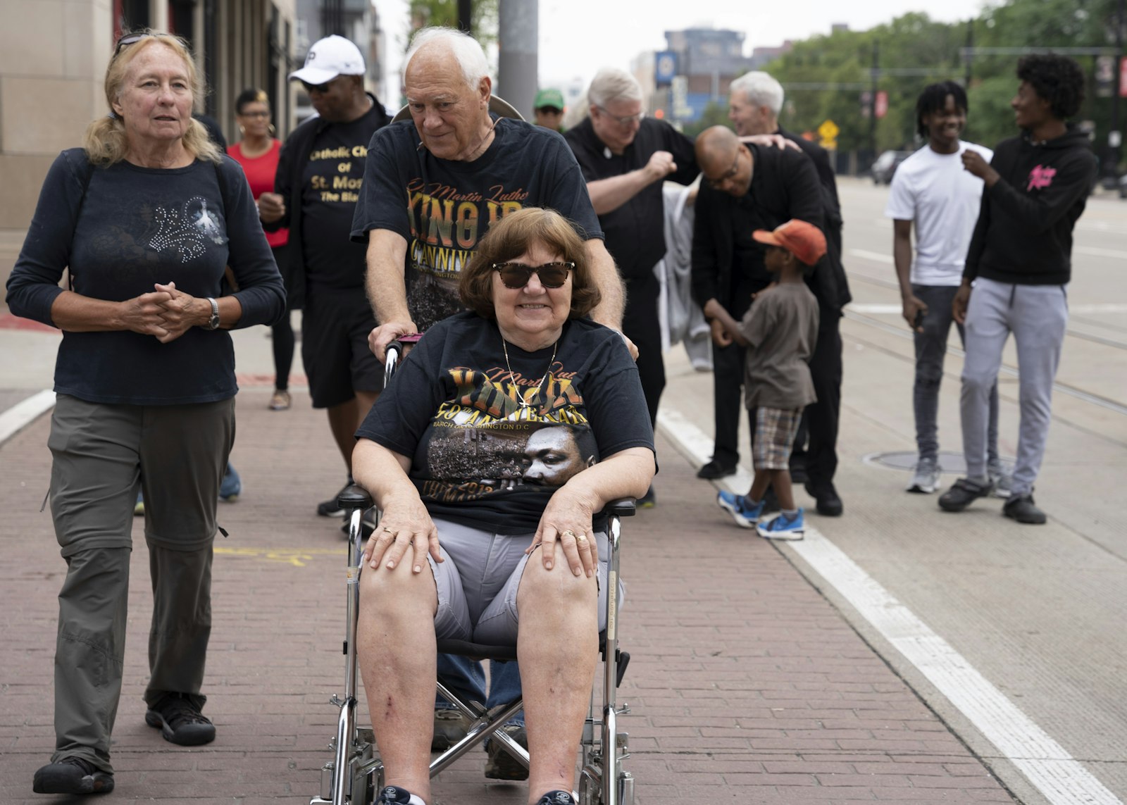 In 1963, Marge Sears was a high school student from the Metro Detroit suburb of Livonia. Sears attended the march in a wheelchair pushed by her husband. She said that she currently has trouble with her legs, but she wouldn’t let that stop her from being present.