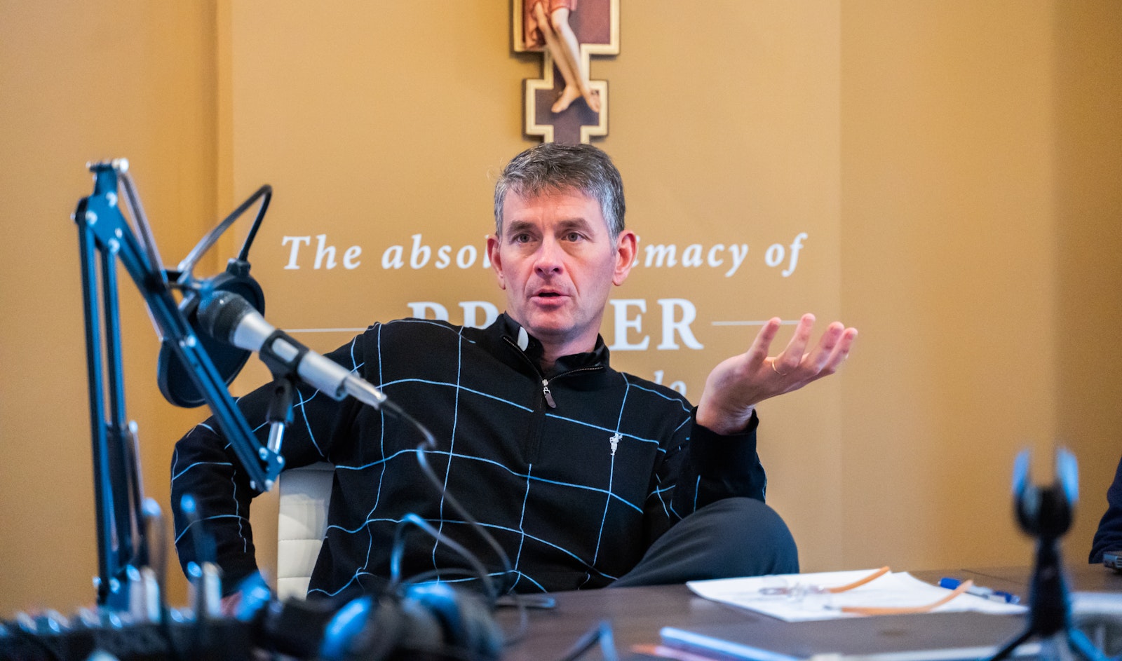 Fr. John Riccardo, a priest of the Archdiocese of Detroit and executive director of ACTS XXIX, produces a weekly podcast with his apostolate called "You Were Born For This." (Valaurian Waller | Detroit Catholic)