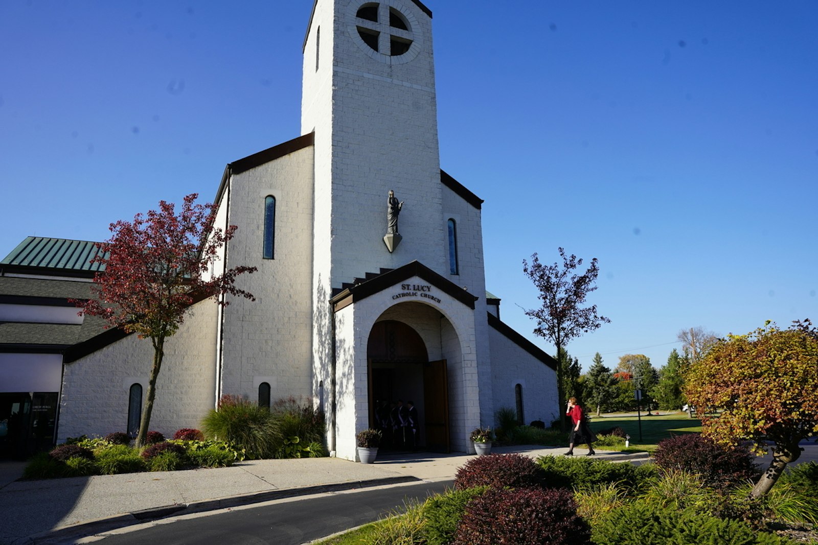 The current St. Lucy Croatian Catholic Church building was dedicated in 1996, but the parish was originally founded as St. Jerome Parish in Detroit.