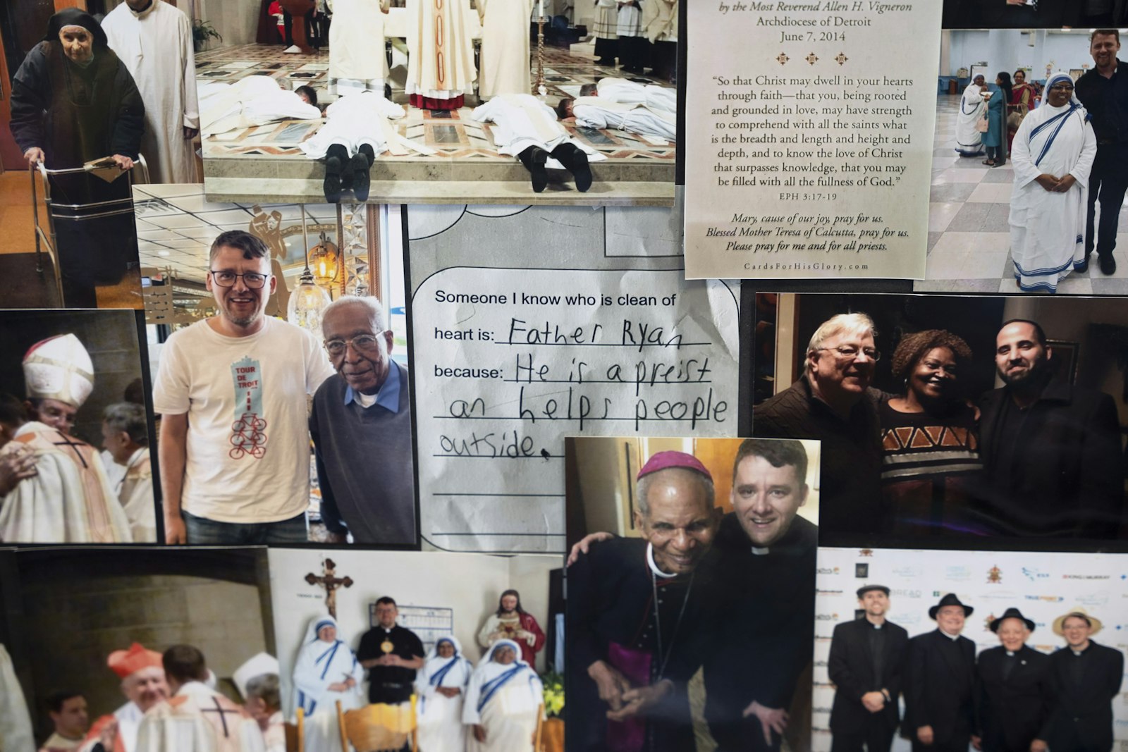 Parishioners showered Fr. Adams with love and gratitude by way of a joyful celebration, which included cake and homemade tamales. (Gabriella Patti | Detroit Catholic)