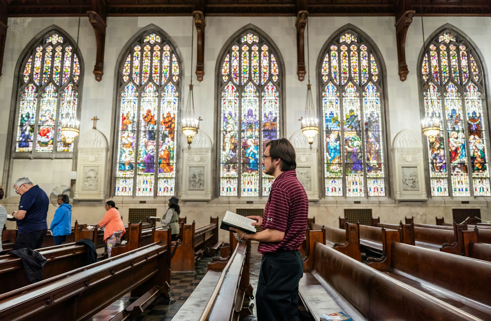 Schuelke's pilgrimage began in earnest in 2018, after he realized he'd attended Mass at five different churches during Lent. He created a spreadsheet and realized he's already attended dozens of parishes in the archdiocese, and set out to finish them all.