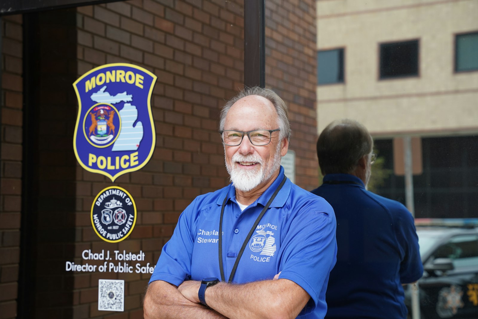 Deacon Stewart usually gives the invocation at the Monroe Country Courthouse during the Liberty Bell Award ceremony, but this year he was the award's recipient.