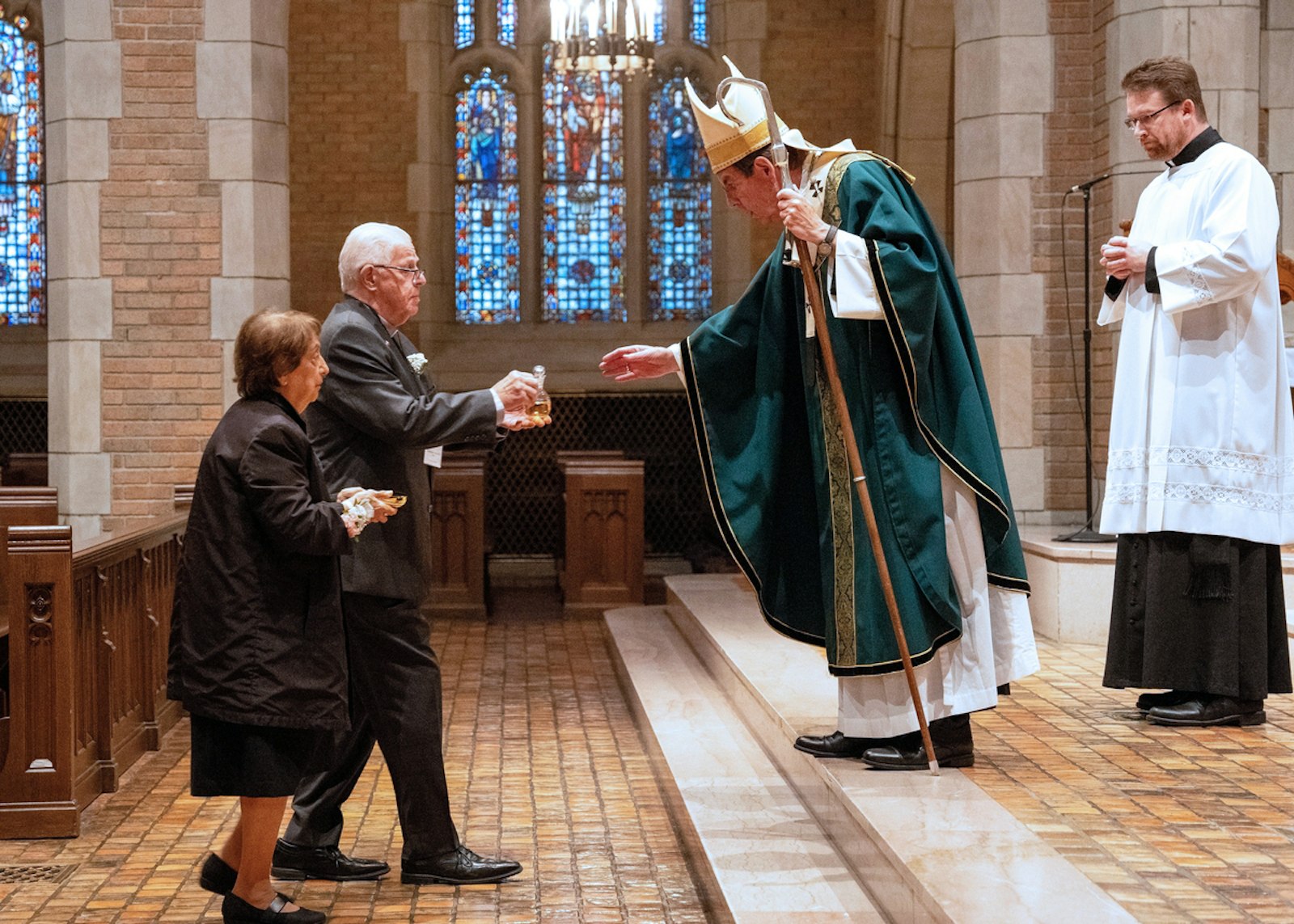 In his homily, Archbishop Vigneron congratulated the jubilarians and thanked them for their sacrifice and service.