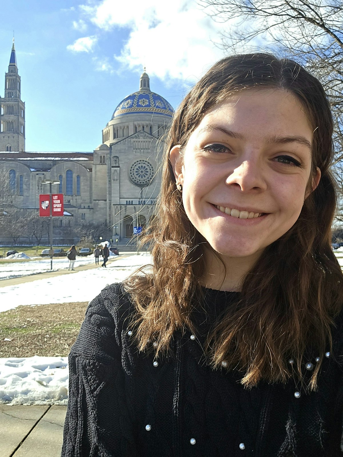 Sarah Friedmann, a graduate of Bishop Foley High School in Madison Heights and a dual history and archeology major at the Catholic University of America, says she's grateful for the support she received from the Archdiocese of Detroit Impact Scholarship.