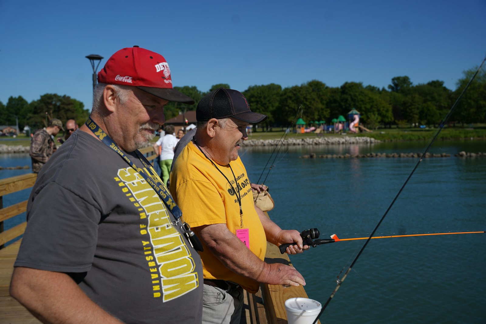 The annual fishing derby is a chance for people with developmental and intellectual disabilities -- along with their caregivers -- to enjoy a day of free fishing, food and fellowship, something members of the disabled community don't often get to enjoy.