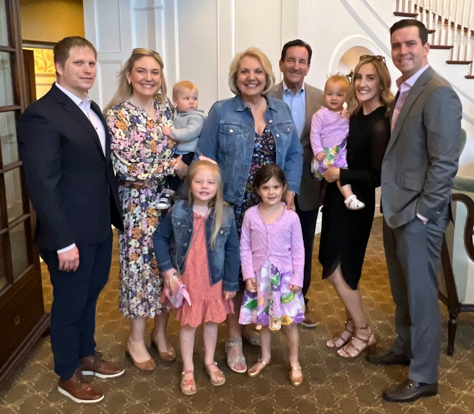 Harold Haftka, fourth from right, married in the Catholic Church after growing up Jewish, but despite frequently attending Mass with his wife and daughters, never considered becoming Catholic until after the passing of his mother-in-law, Claire Verras, whom he described as a rock of faith. (Courtesy photos)