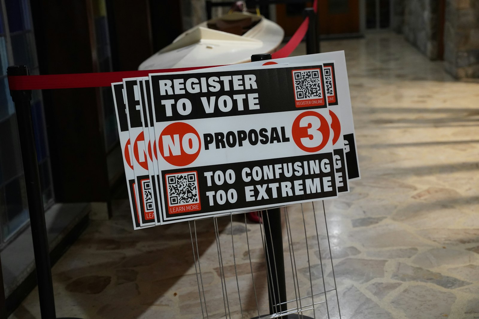 Fr. Kratz encouraged attendees to place yard signs on their lawns, educate others about the dangers of Proposal 3, and intercede for those going door to door to persuade voters before the Nov. 8 election.