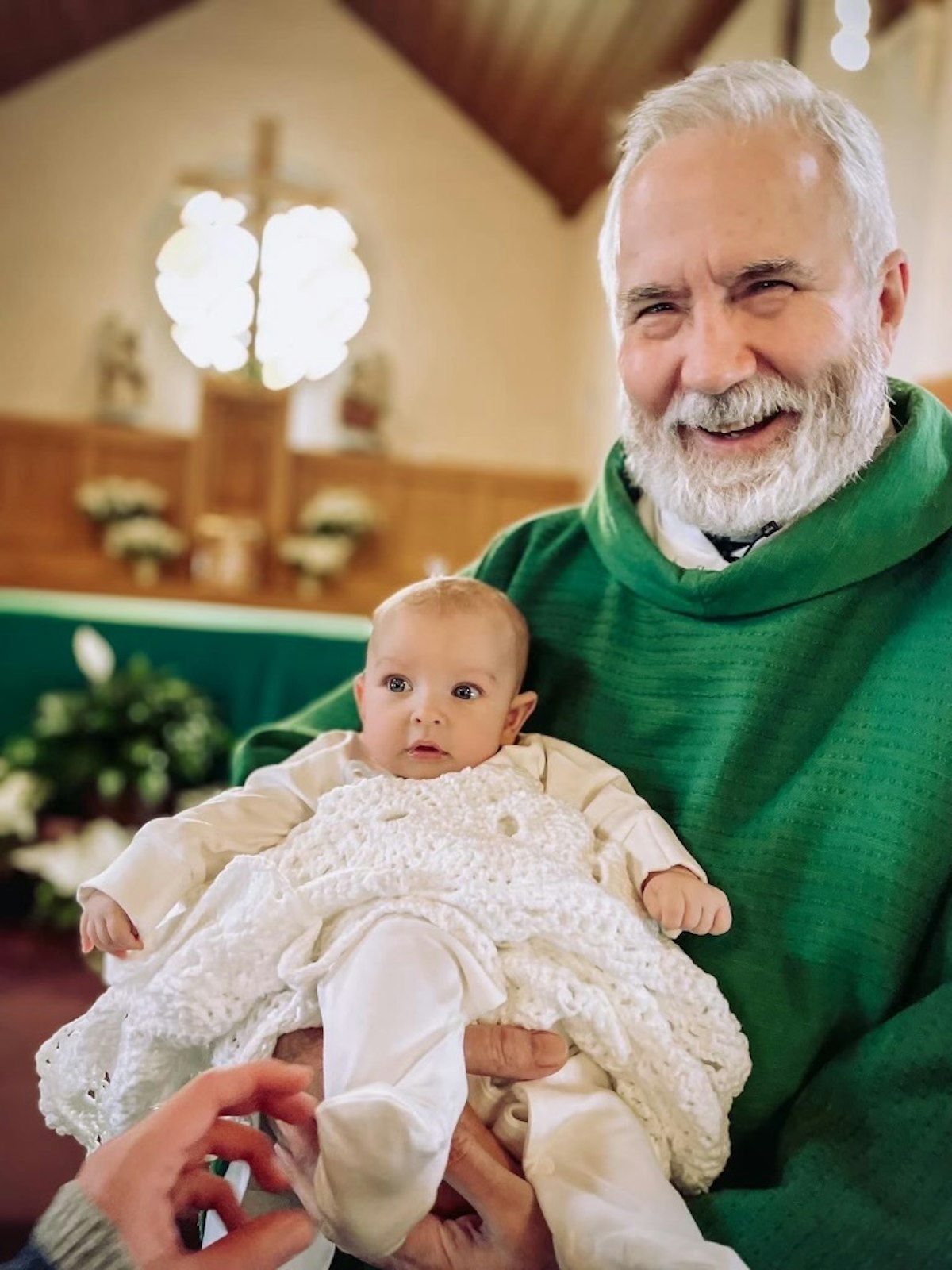 Fr. David Blazek, of St. Rita Parish in Holly, was studying law at the University of Detroit Mercy when he heard God's unmistakable voice. Despite designs to start a business, Fr. Blazek heeded God's call and became a priest at the age of 44 instead. (Courtesy photo)