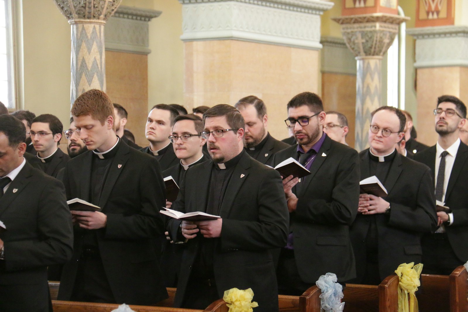Sacred Heart Major Seminary prayed in solidarity with the Ukrainian Greek Catholic Community of Detroit during a Sunday Divine Liturgy at Immaculate Conception Ukrainian Catholic Church on Feb. 27. Fr. Burr said the seminary visited to show solidarity with the Eastern-rite church.