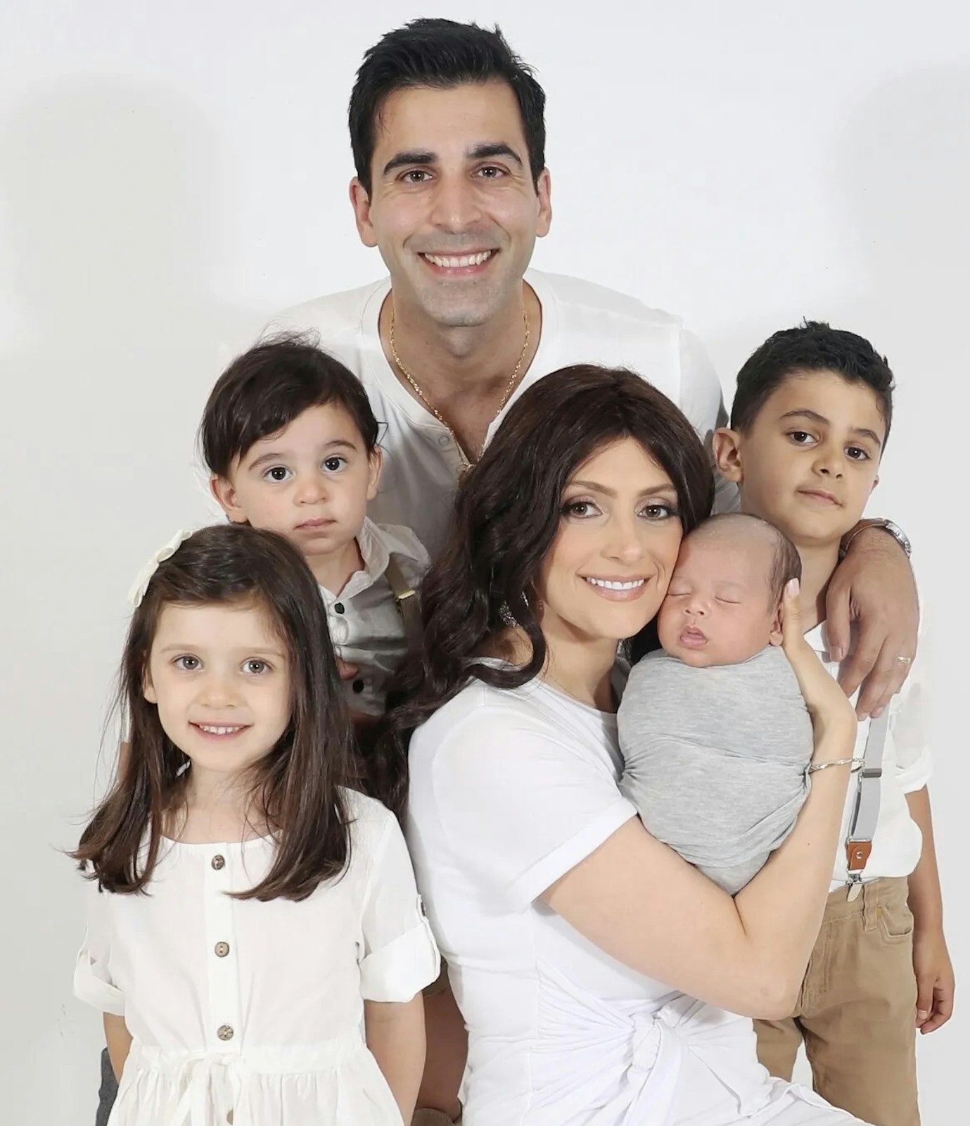 Jessica Hanna with her husband and four children. (Courtesy photo)