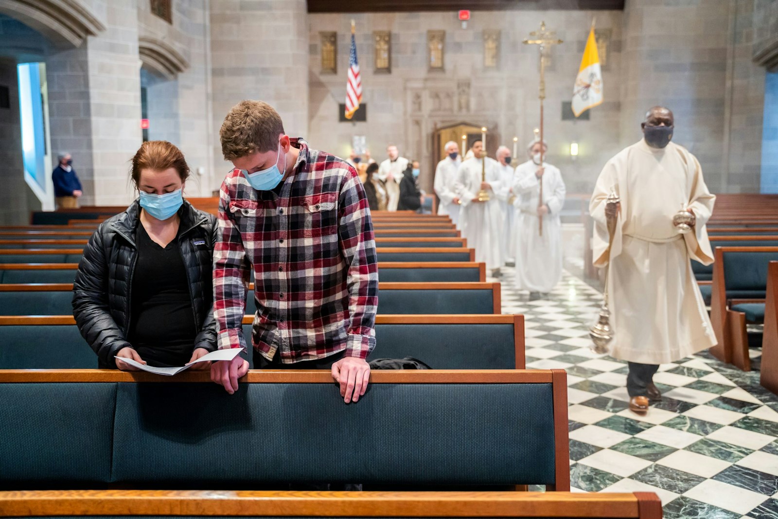 Although attendance was sparse this year because of the ongoing COVID-19 pandemic, Archbishop Vigneron addressed those watching via livestream, as well as those who attended the March for Life this year in Washington, D.C.
