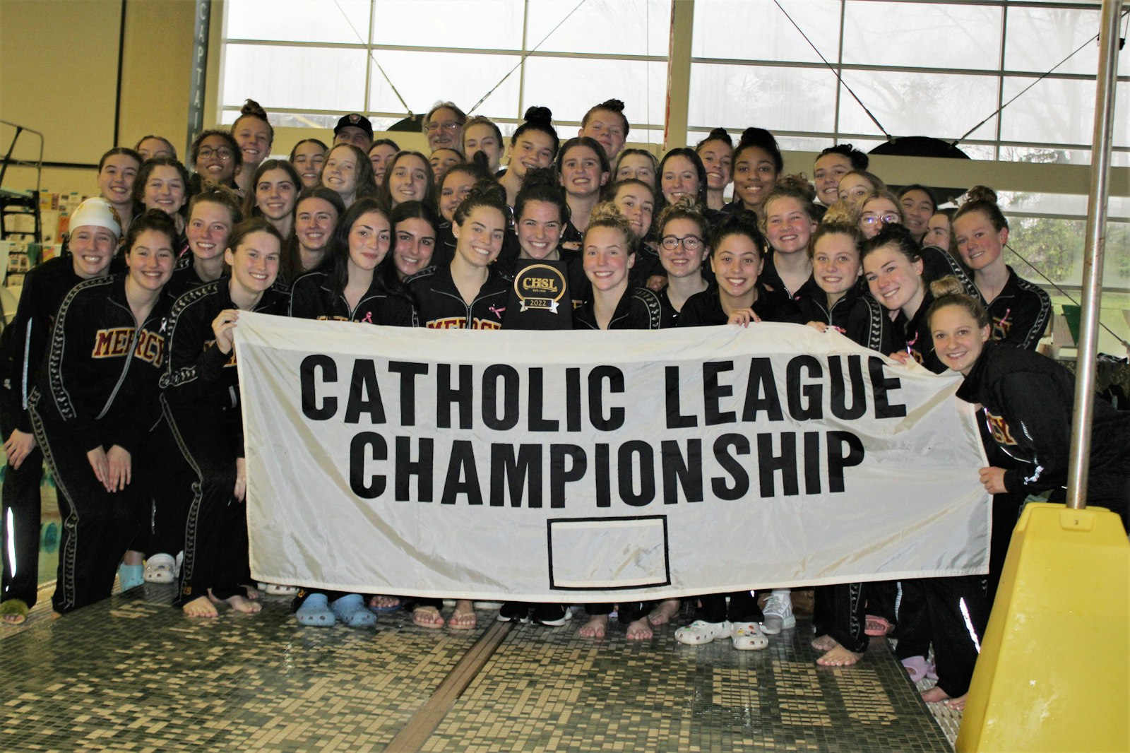 As if an annual routine, Mercy finished comfortably ahead of the other six Catholic League teams. The 2022 championship is Mercy’s 54th in the last 55 seasons.