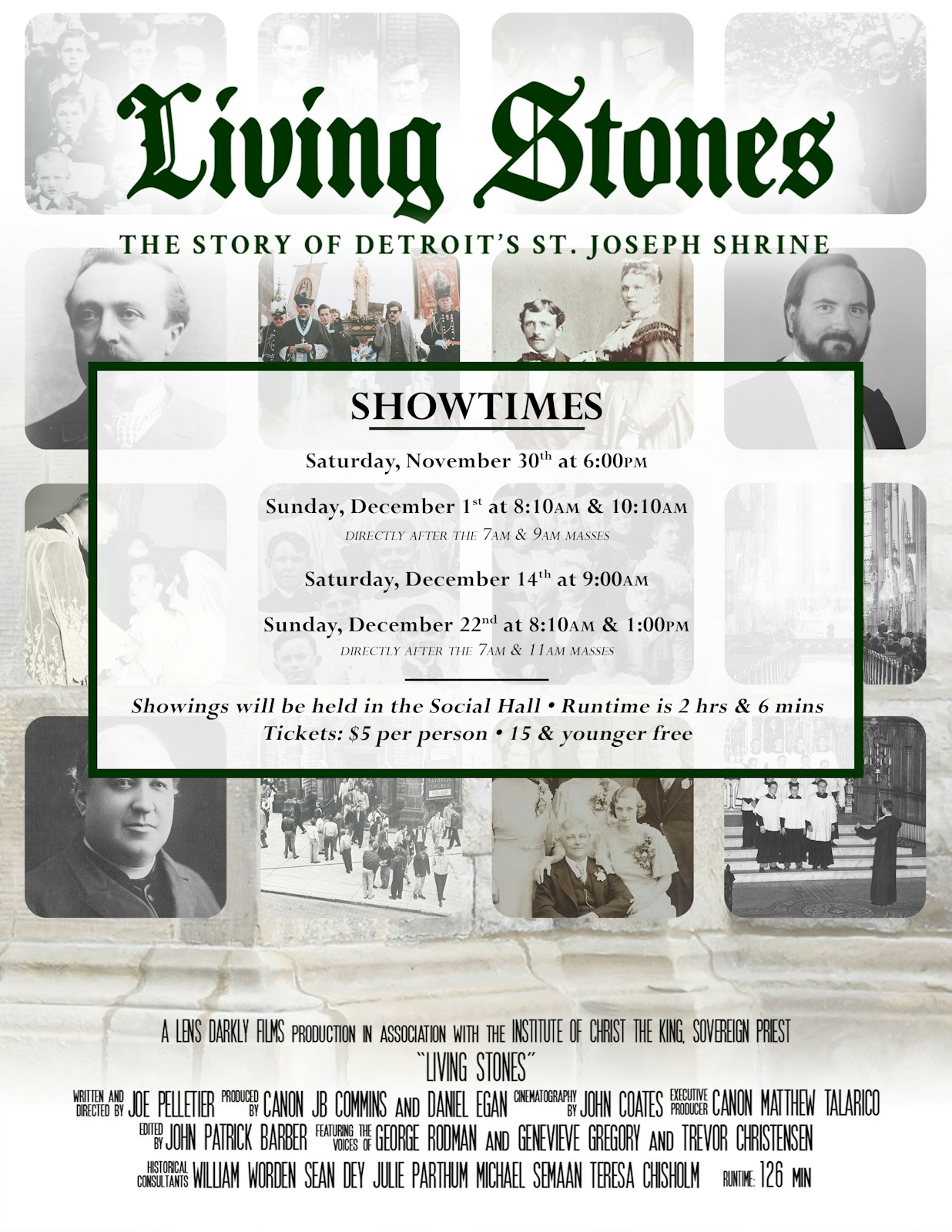 St. Joseph Shrine parishioner Joe Pelletier wrote and directed the documentary "Living Stones," chronicling the history of St. Joseph Shrine. (Courtesy of Joe Pelletier)