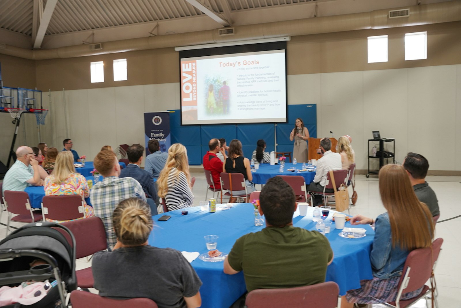 Twelve couples attended “Love Beyond Measure: Mini Date Night” to learn about natural family planning or brush up on certain aspects about NFP. Presentations were followed by a question-and-answer session.