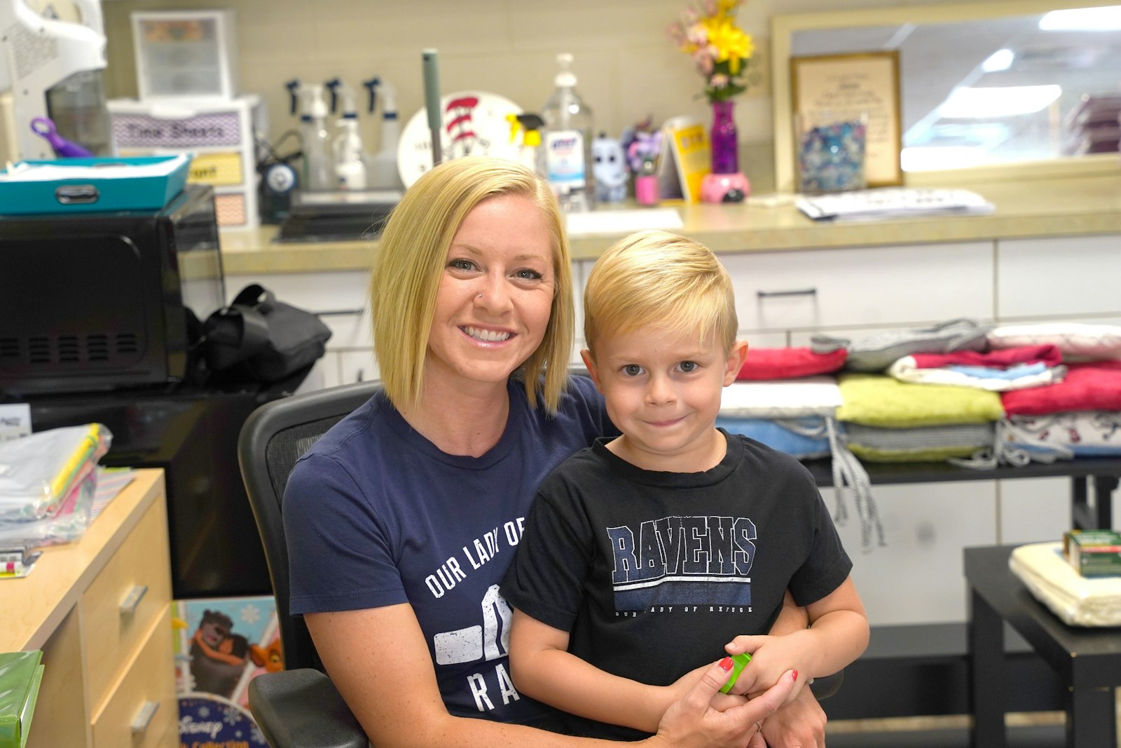 The opportunity to have Lane in the same school where she was teaching was a big draw for Leo. Lane is now 5 years old and set to begin kindergarten.