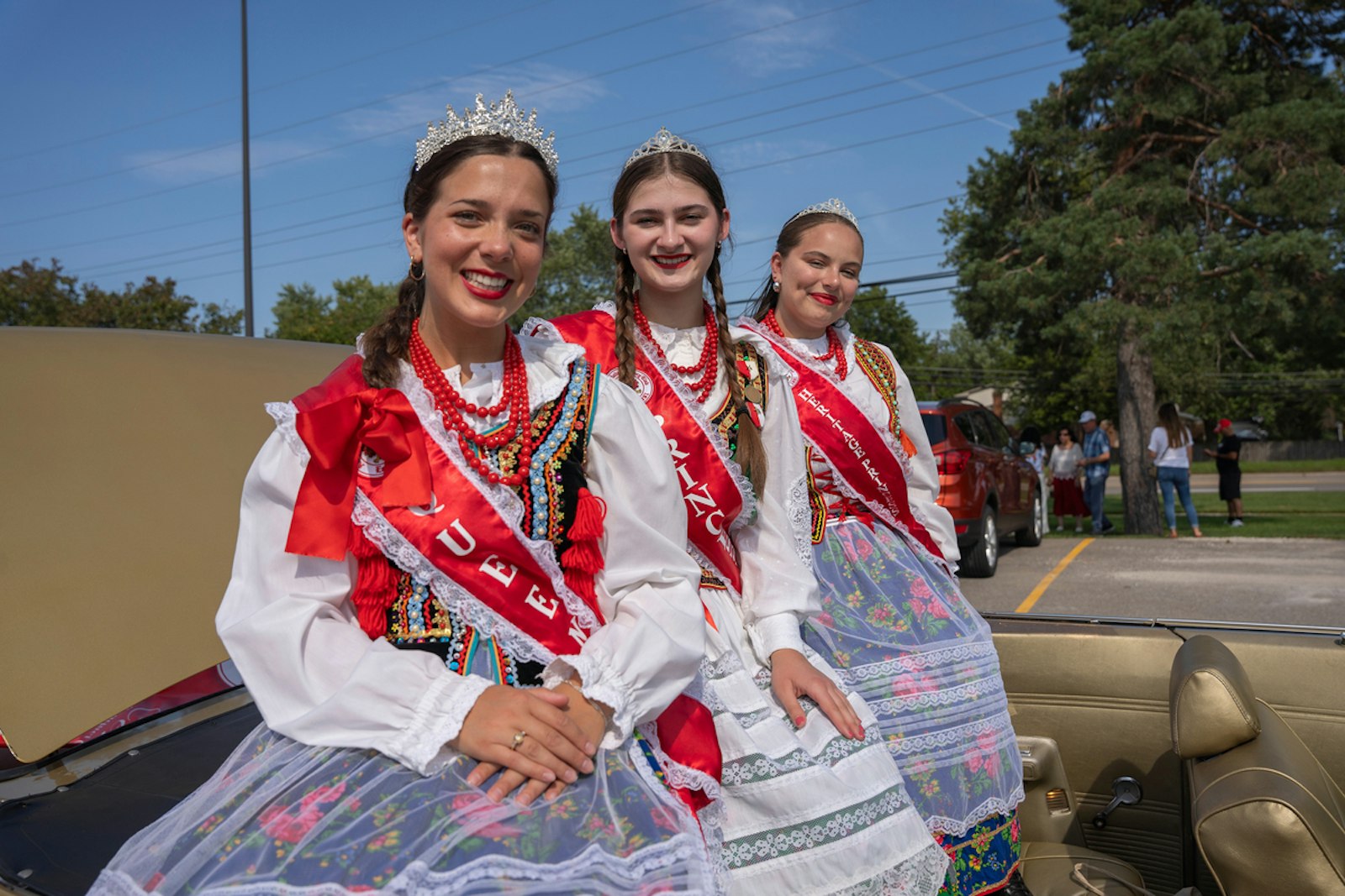 Lucy Bemiss (left), who represented the group as American Polish Century Heritage Queen, explained why organizations like the American Polish Century Club are critical to preserving Polish cultural identity in today's United States.