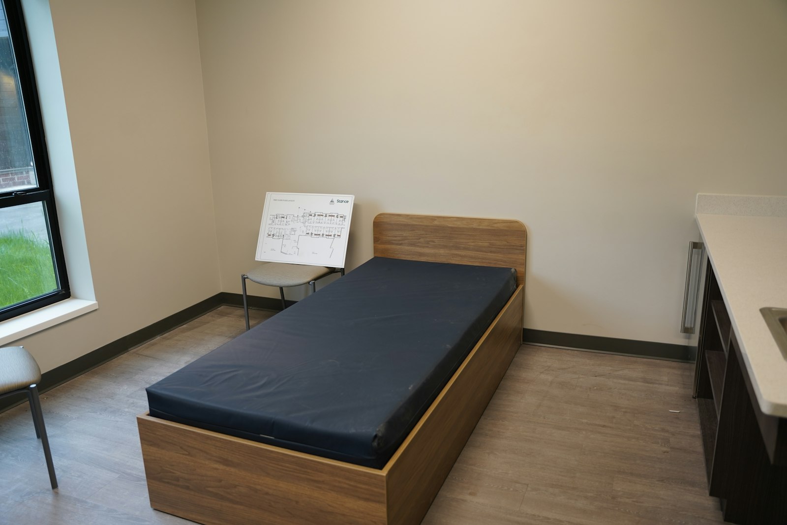 The bridge housing facility features 40 furnished units for guests, complete with a microwave, small fridge and a TV to provide some noise in the room. Fr. McCabe said having a furnished room for guests to move into is critical because it provides a greater sense of home.