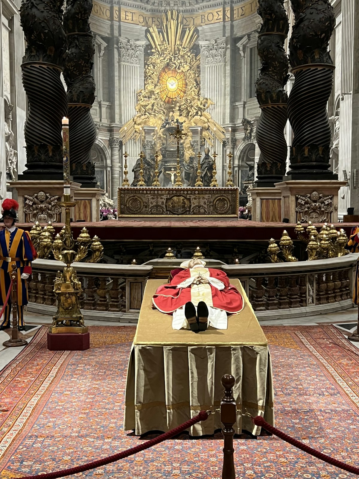John Hale had the opportunity to pray over Pope Benedict XVI while he lay in state in St. Peter's Basilica.