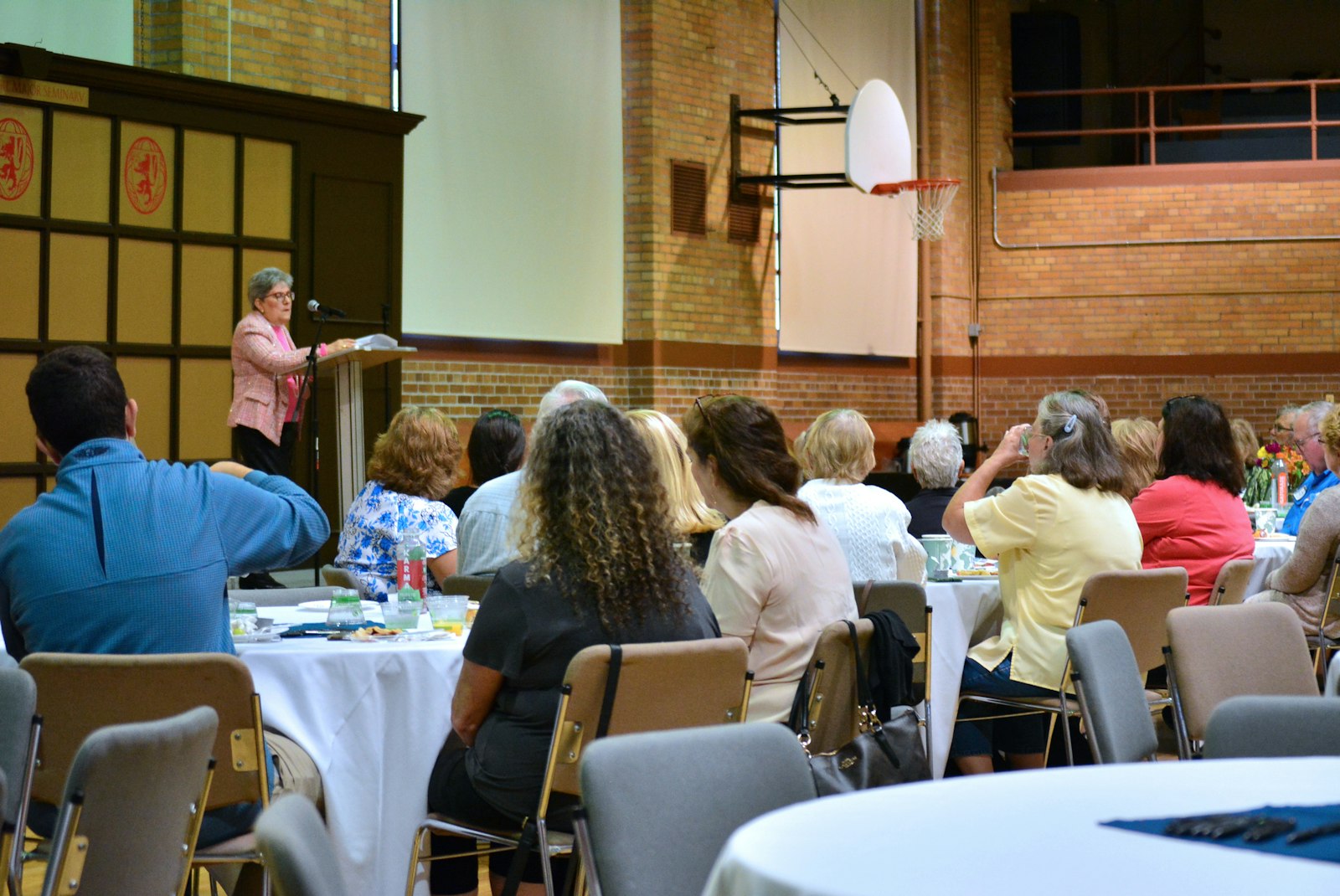 Approximately 120 people attended the workshop sponsored by the Confraternity for Holy Souls, an archdiocesan apostolate dedicated to spreading devotion to the holy souls in purgatory.