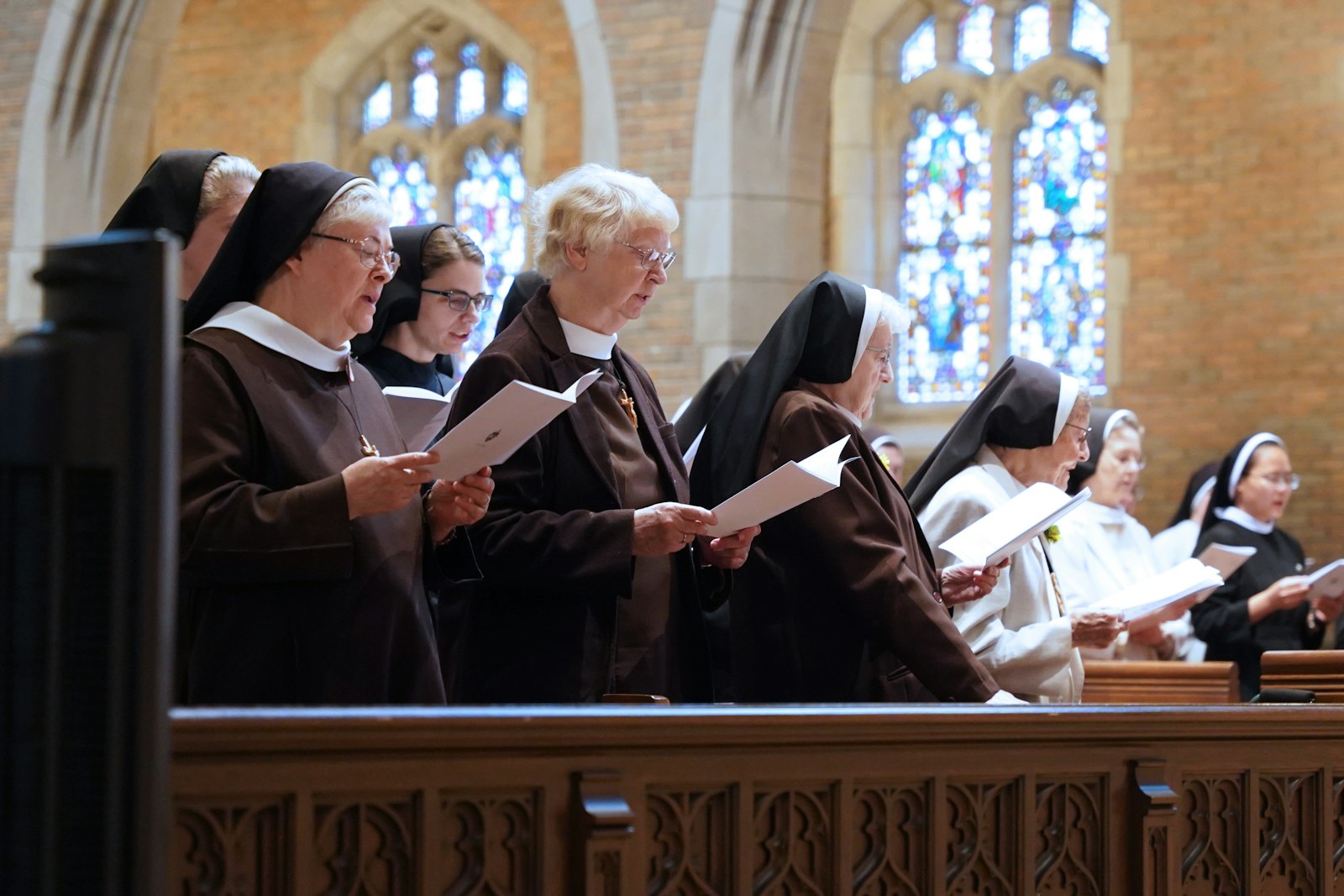 Jubilarians celebrating 25, 50, 60, 70, 75 and 80 years of consecrated life gathered at Sacred Heart Major Seminary for a special Mass with Archbishop Vigneron on Sept. 7.