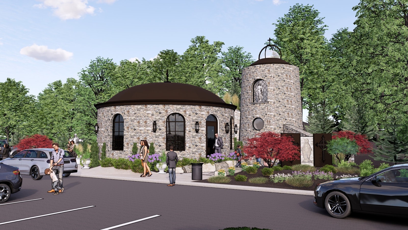 An artist's rendering shows the future adoration chapel at St. Thomas Chaldean Catholic Church in West Bloomfield, which is slated for completion by the end of the year. (Images courtesy of St. Thomas Chaldean Catholic Church)