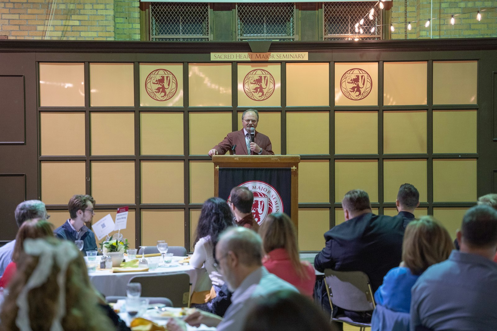 Edmund Miller, a teacher at Father Gabriel Richard High School in Ann Arbor and founder of Guadalupe Workers, delivered the keynote address of the night, discussing the impact of Guadalupe Workers and what it means to live in hope.
