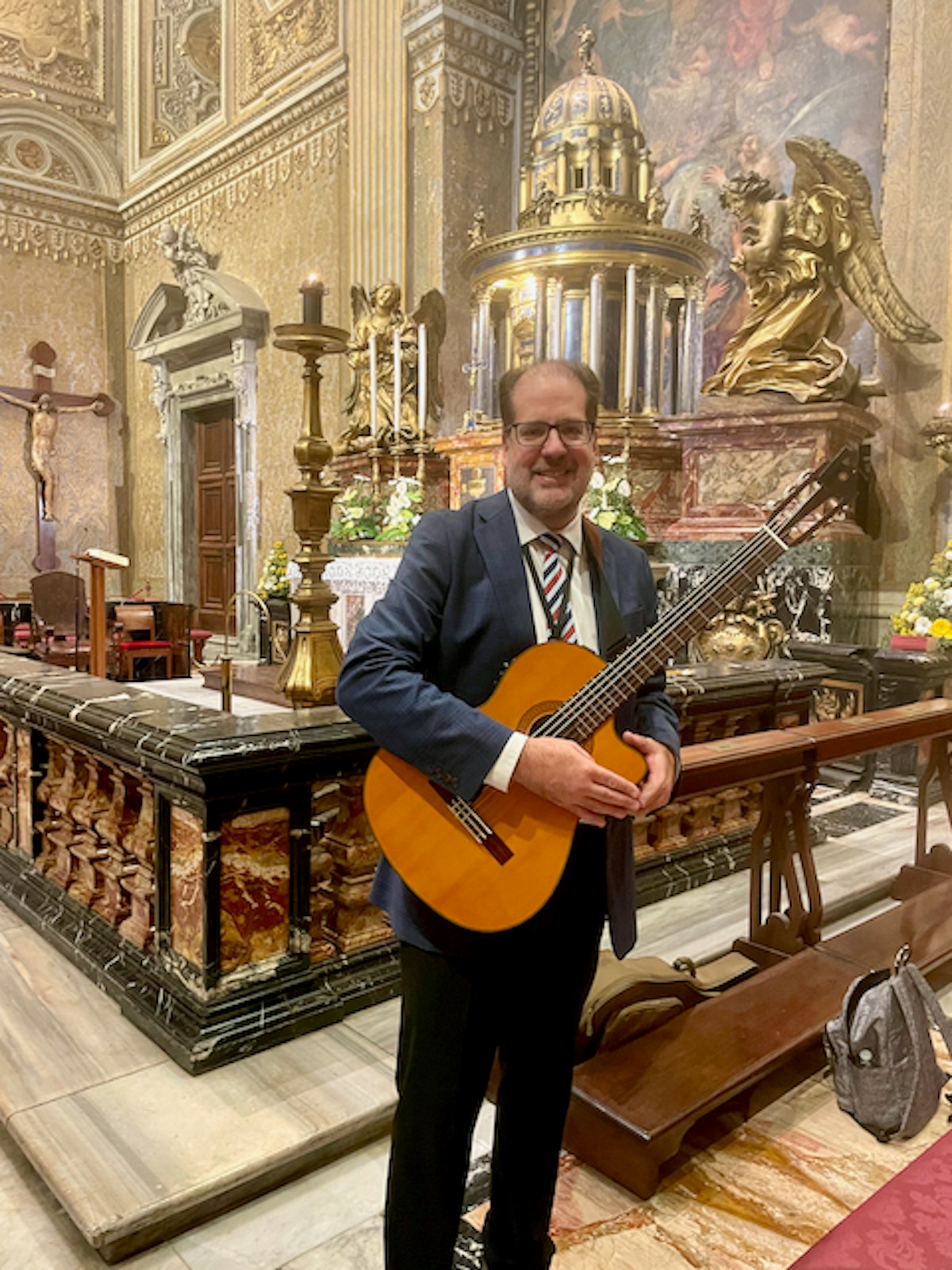 Haber podido dejar su huella musical en la Basílica de San Pedro es algo que Santiago Fernández jamás olvidará.