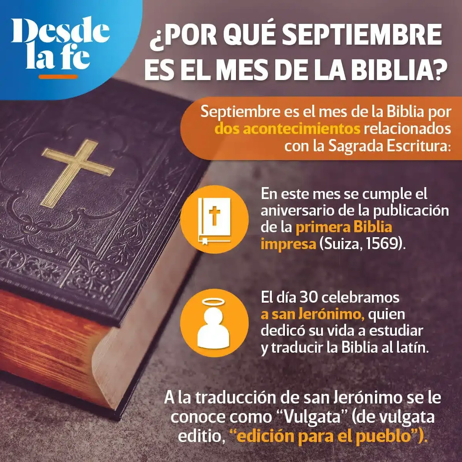 Septiembre, mes de la Biblia.