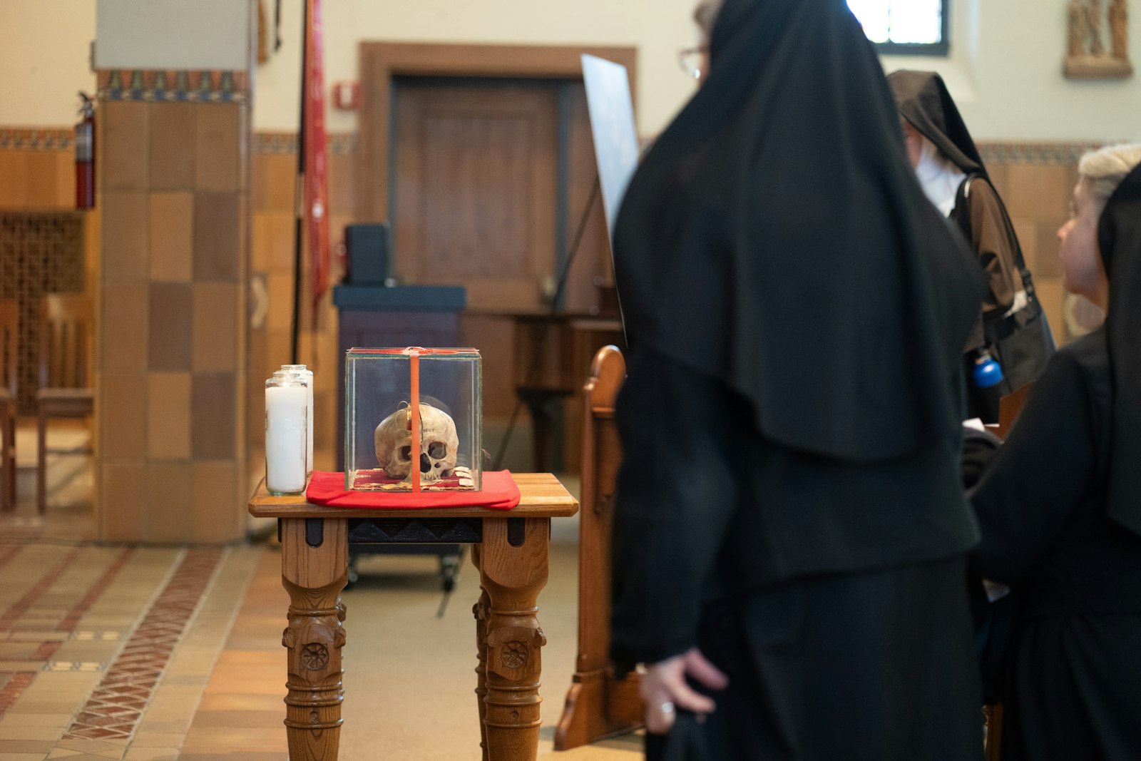St. Jean de Brebeuf's skull has been on a nation-wide tour organized by the Society of Jesus to promote vocations. The tour will conclude at St. Patrick's Cathedral in New York City on March 6.