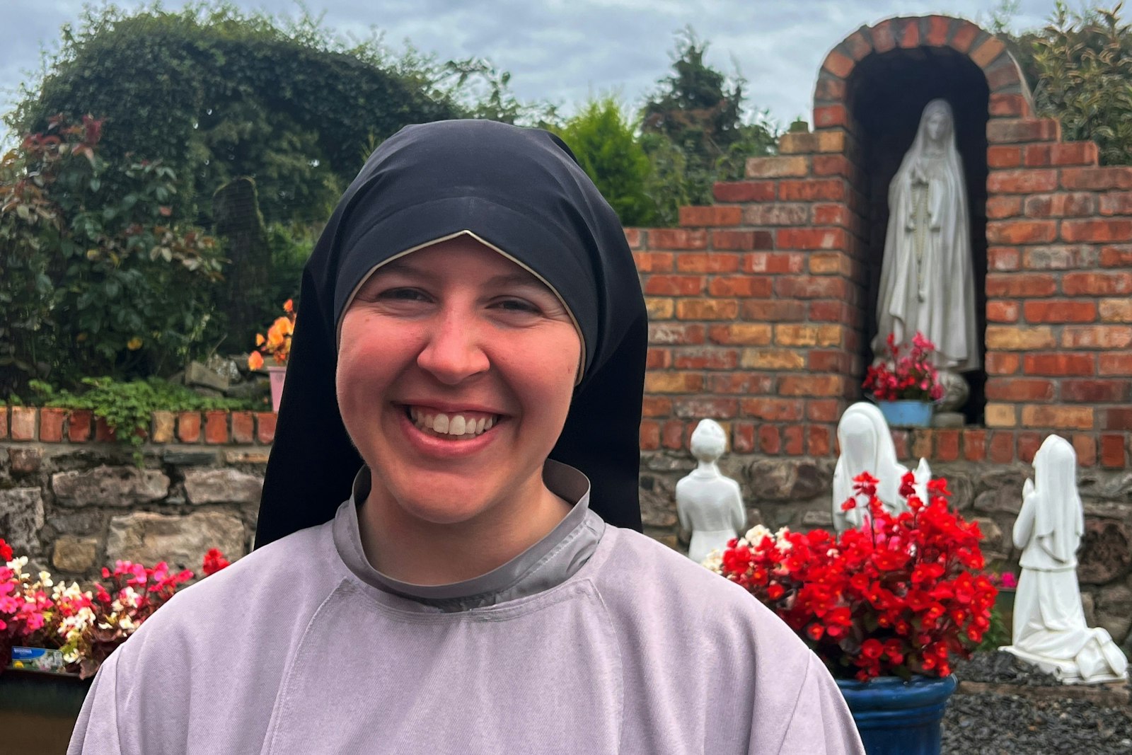 Sr. Solanus Payne, CFR, professed her first vows with the New York-based Franciscan Sisters of the Renewal in August 2022, after graduating as valedictorian from the University of Detroit Mercy in 2019.