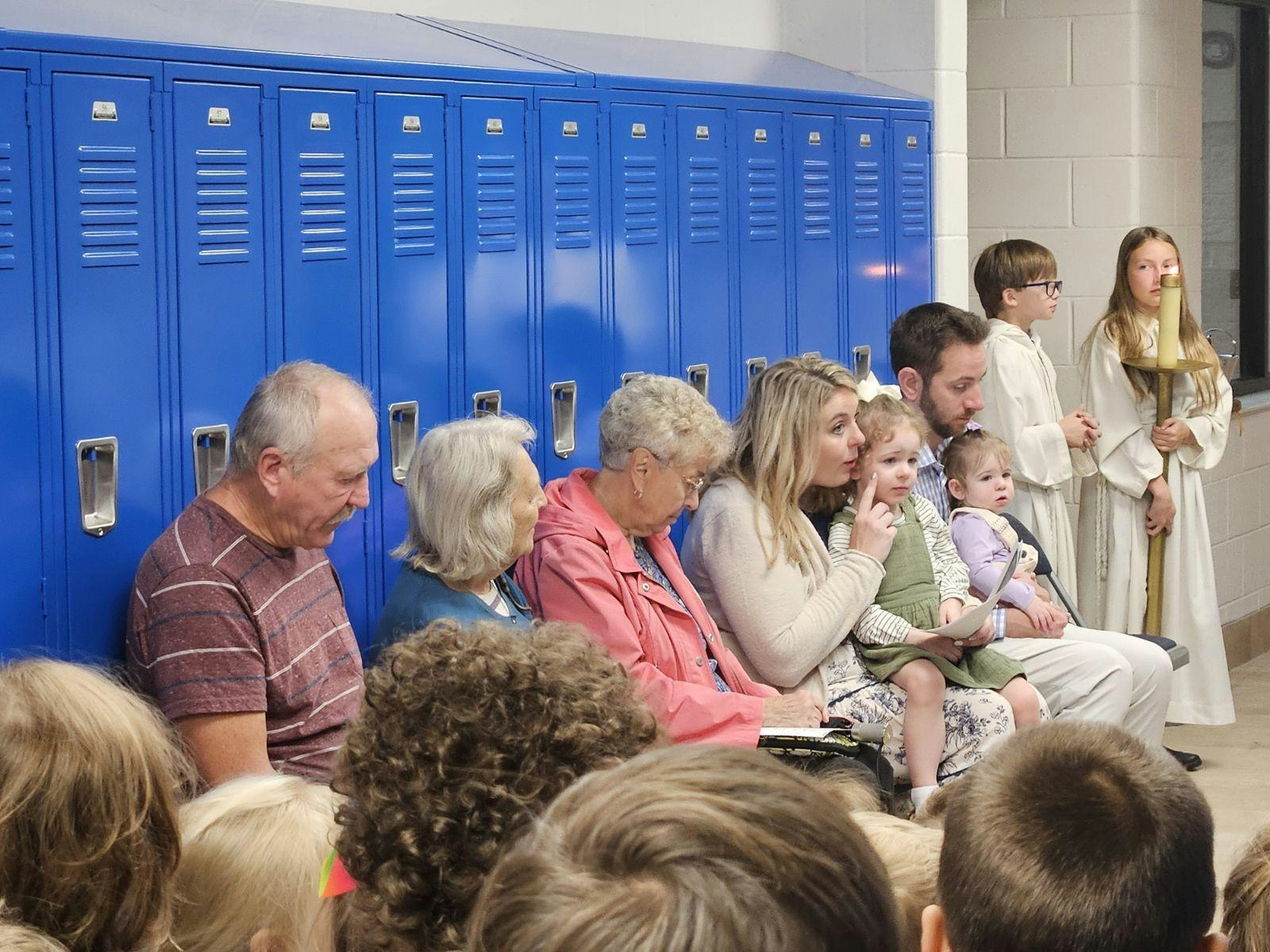 Parents, grandparents and students gathered to mark the celebratory occasion, which Fr. Acervo said will allow the school much-needed space to host special classes, after-school activities and parish religious education courses.