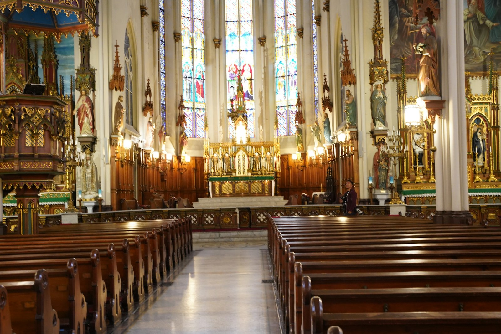 The Institute of Christ the King Sovereign Priest assumed the pastoral care of St. Joseph Shrine in 2016. The religious community celebrates the traditional Latin Mass according to the 1962 Roman Missal. (Photo by Daniel Meloy | Detroit Catholic)