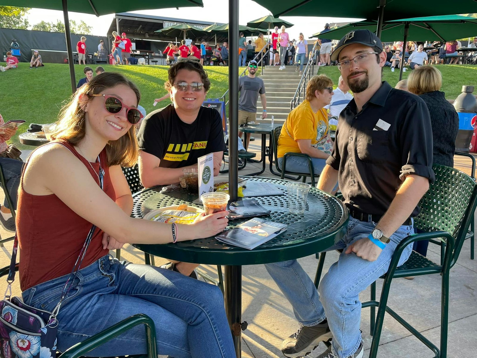Members of St. Kieran Parish in Shelby Township participate in "Catholic Night" at Jimmy John's Field in Utica. Parish outings can serve as low-barrier opportunities to invite lapsed or former parishioners back into the fold, Fr. Mallia said.