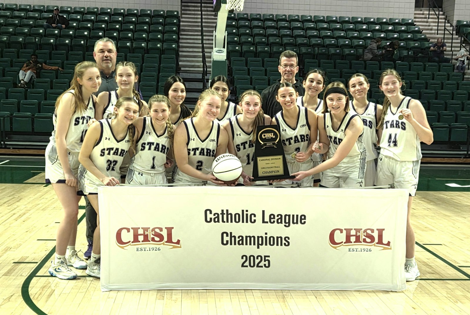 Wixom St. Catherine has now won Catholic League girls basketball titles in 2025, 2023 and 2021.