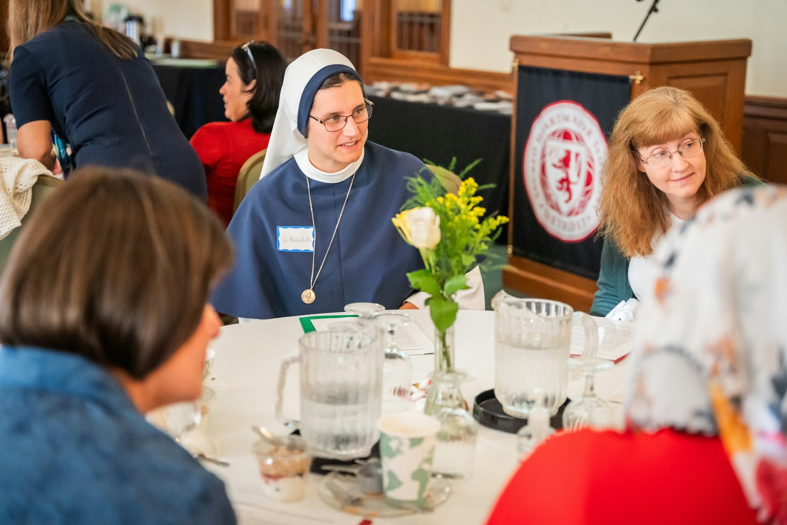 Sr. Mariana Benedicta Uribe, SV, speaks to parish leaders Oct. 2 during the Sisters of Life's presentation. The sisters also spoke Oct. 3 during a gathering of priests from the Archdiocese of Detroit at Sacred Heart Major Seminary.