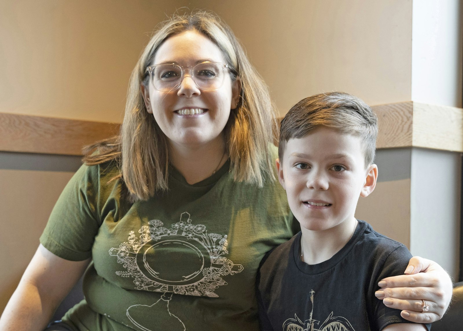Steffi Howell, Teddy's mother, said her son chose to start his own podcast to inspire other children to pray and read the Bible. When he grows up, Teddy said he wants to be a podcasting priest like Fr. Mike Schmitz. (Gabriella Patti | Detroit Catholic)