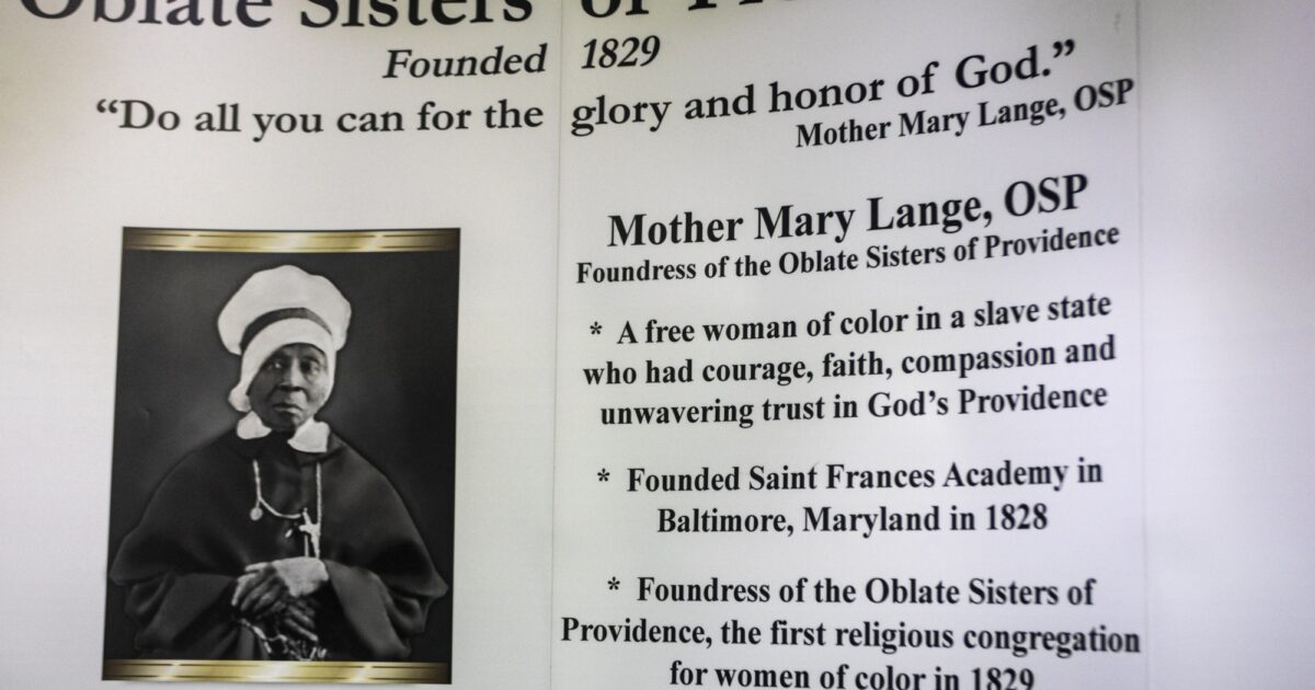 Mother Lange witnessed to Christ uplifting Black women and girls amid ...
