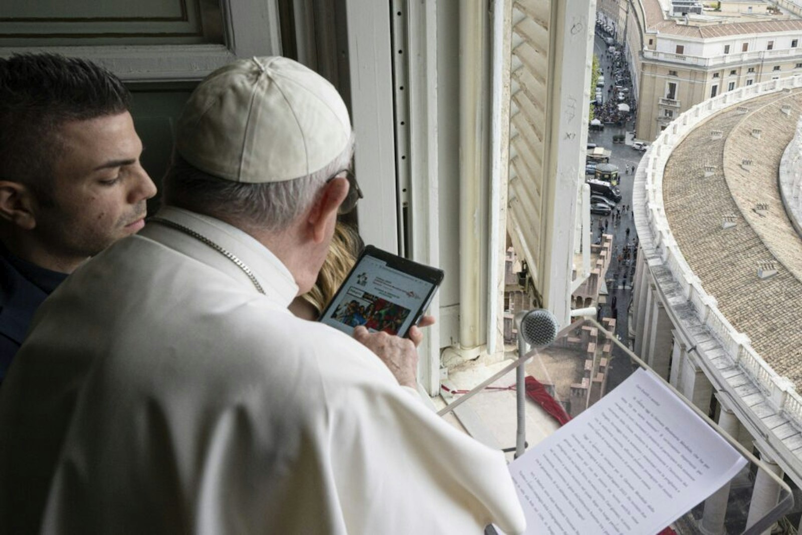 El Papa Francisco se registra como peregrino en la JMJ Lisboa 2023. Crédito: Vatican Media.
