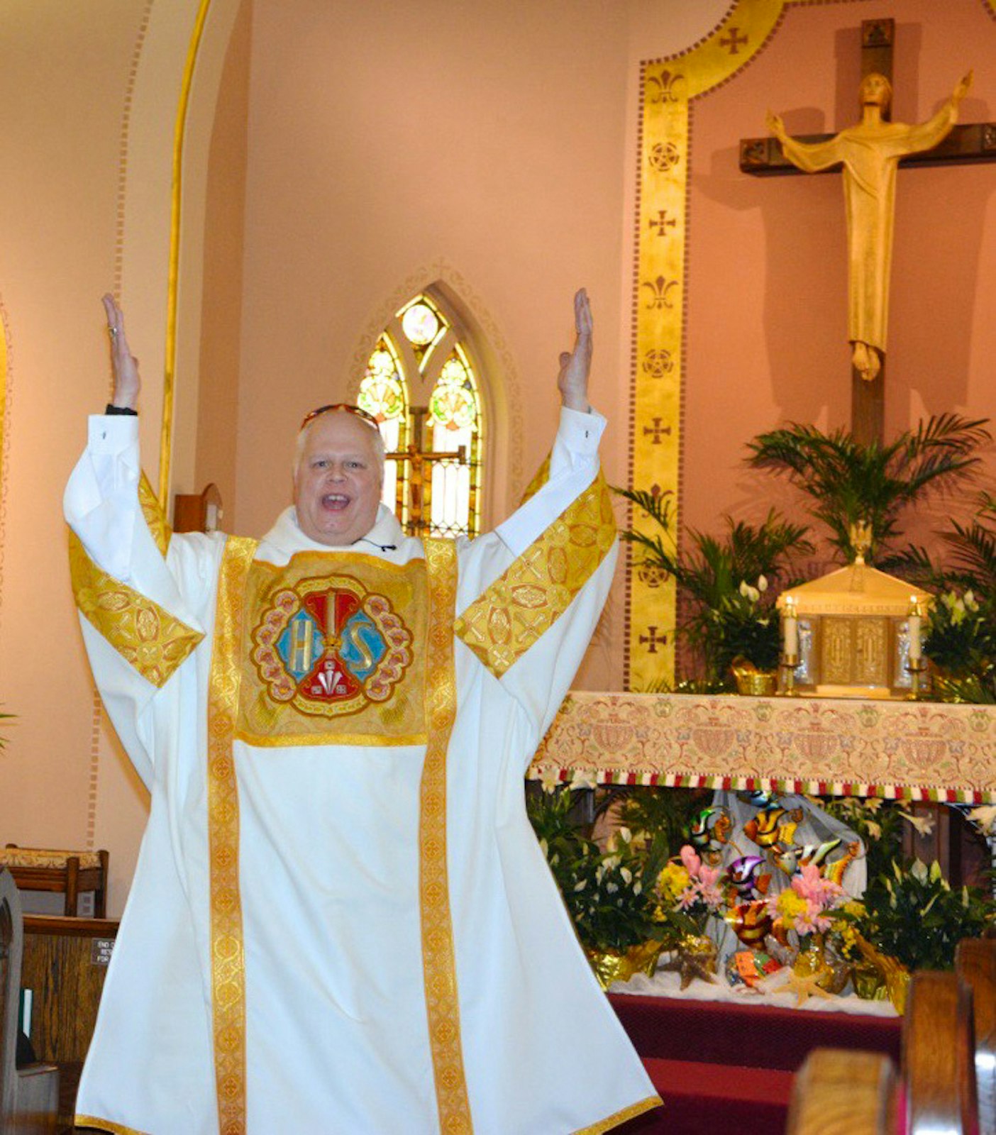 Deacon Morello, who belongs to the Sault Ste. Marie Tribe of Chippewa Indians, also serves at St. John XXIII Parish in Redford. (Photo courtesy of Deacon Steve Morello)