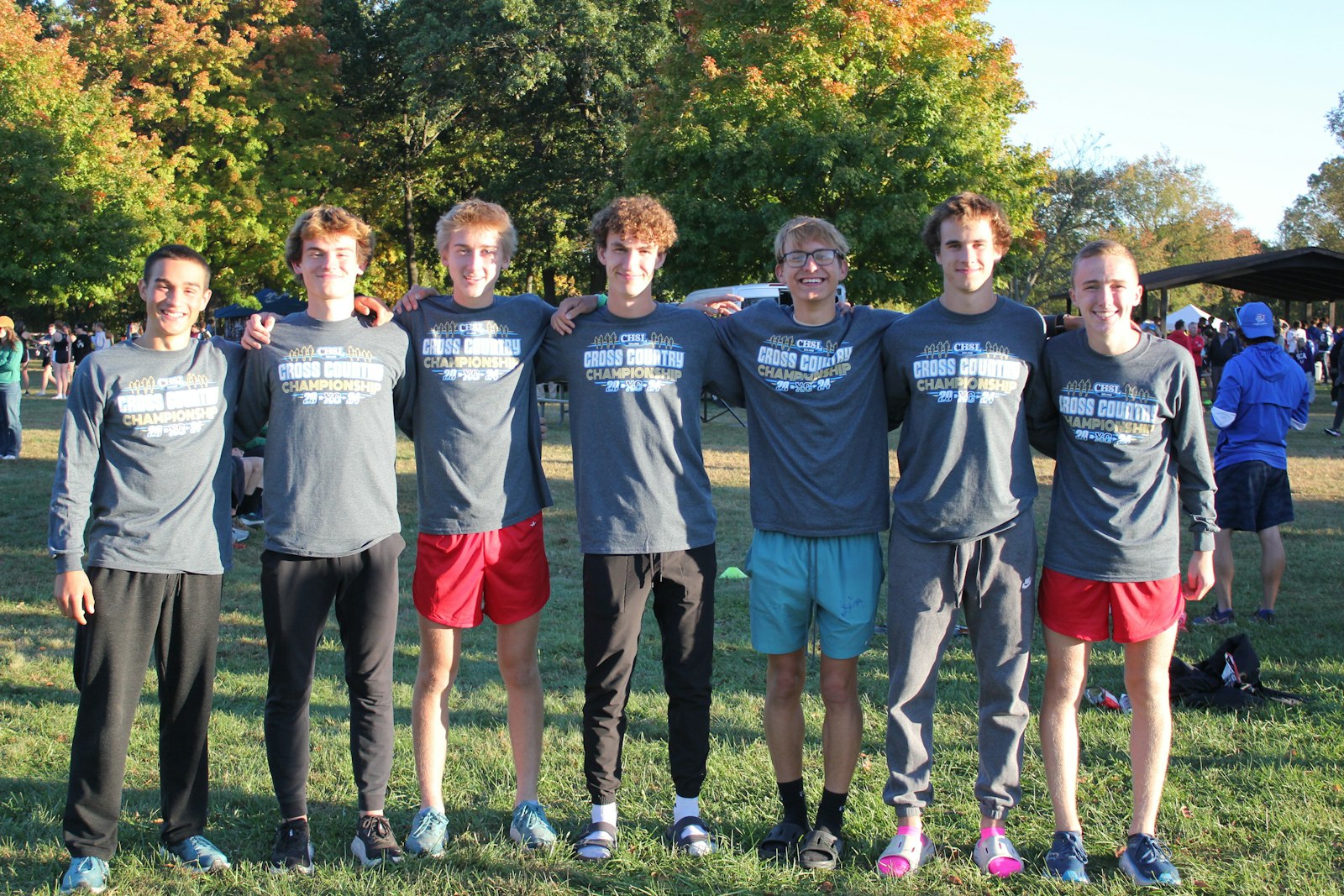 Toledo St. Francis de Sales won the boys Bishop Division championship for the second straight year, with a low score of 37 points. Jackson Lumen Christi was second with 58.