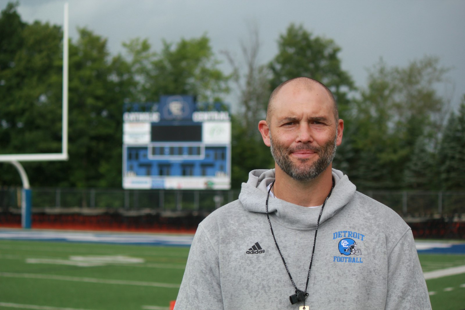 The captain of the Shamrocks’ state champion squads in 1997 and 1998, Justin Cessante is glad to be back on the Detroit Catholic Central sideline as the team’s new head coach.