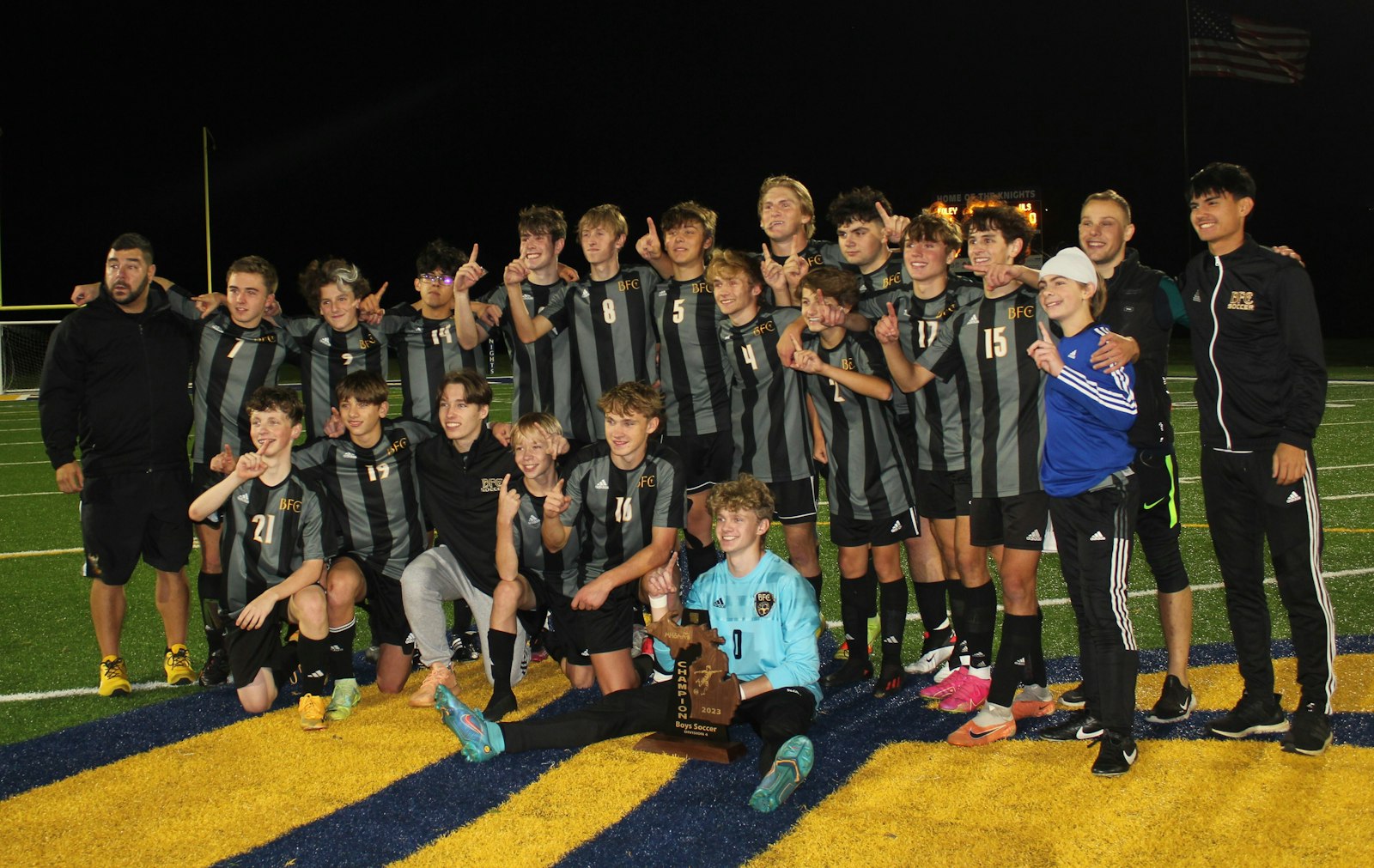 Bishop Foley earned its first regional championship in boys soccer since 1997, and now prepares to play Kalamazoo Hackett Catholic in Wednesday’s Division 4 state semi-final. (Photo by Anthony Soma | Special to Detroit Catholic)