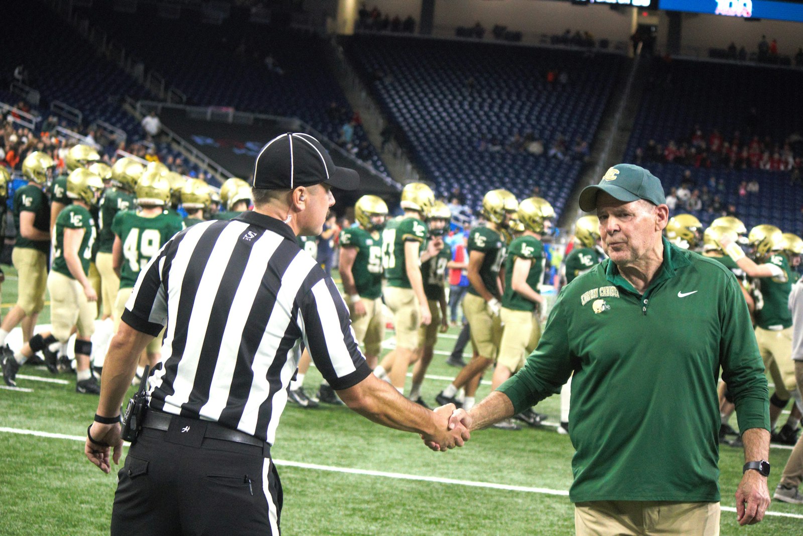 Lumen Christi head coach Herb Brogan now has 422 career victories, and 14 of those have come in state championship games.