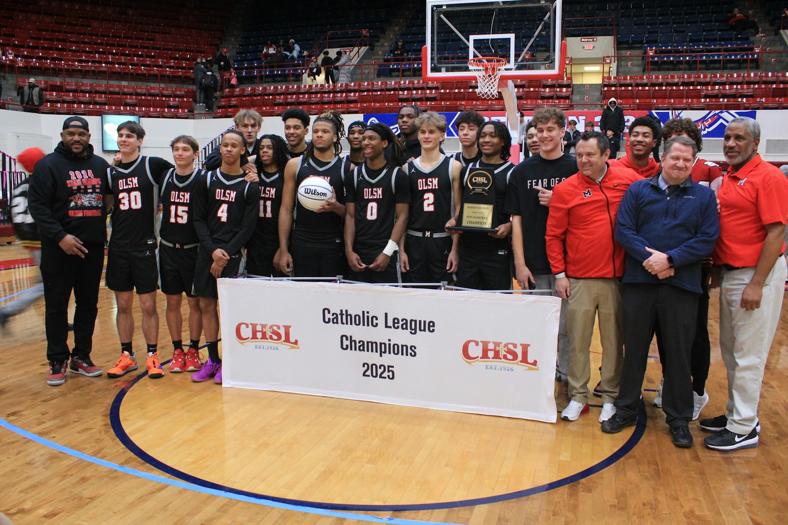 With its one-point win over University of Detroit Jesuit on Feb. 14, Orchard Lake St. Mary’s won its second straight Catholic League Bishop Division basketball title, and fourth since the 2019-20 season.