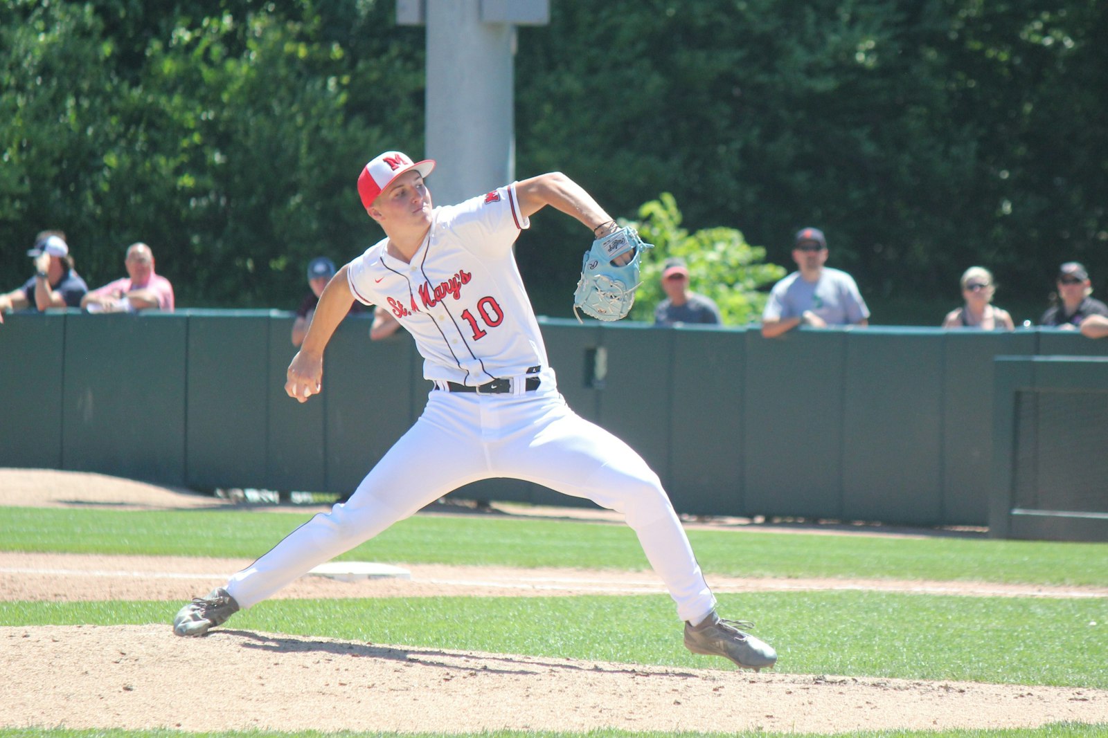 Firing a fastball toward the strike zone, Brock Porter was Orchard Lake St. Mary’s ace as the Eaglets put up a 44-0 record and a MHSAA Division 1 state championship this season.