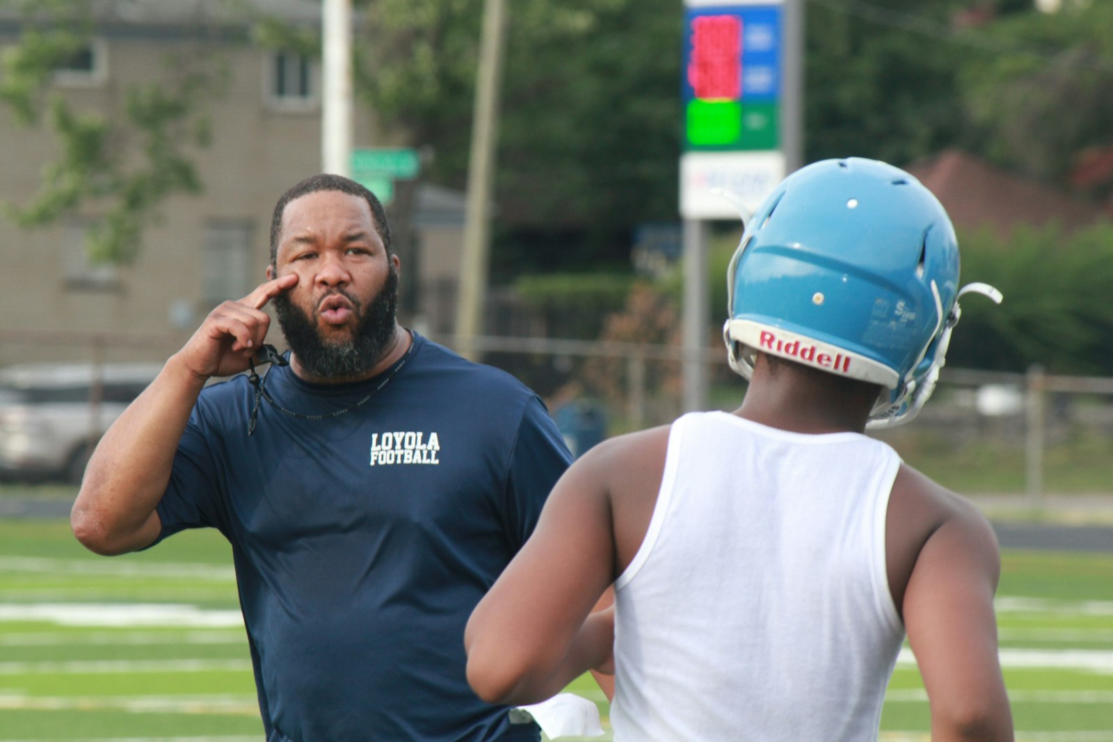 With prior coaching stops as varied as Southfield Bradford Academy charter school, Lawrence Tech University and the Detroit Ravens semi-pro team, coach Terrance Sims takes over the program at Loyola High School this season.