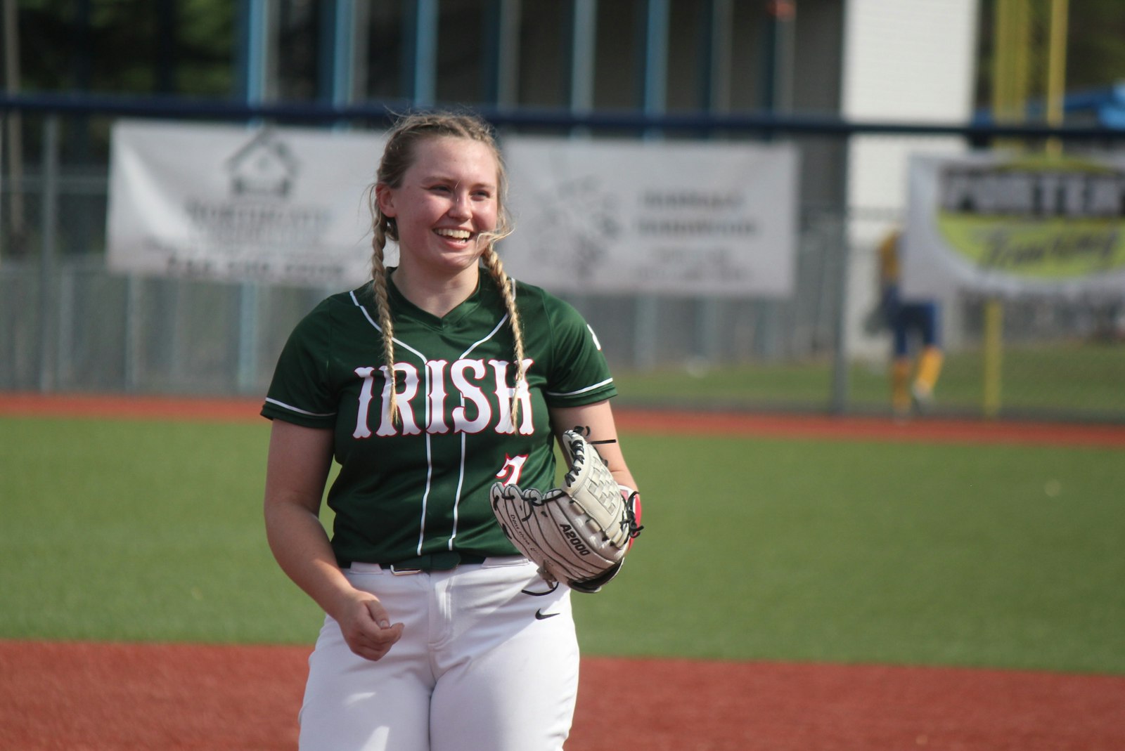 Ella Schuberg was the winning pitcher for Toledo Central Catholic in the Fighting Irish’ 10-2 victory over Notre Dame Academy. She helped her cause by going 3-for-3 at the plate and scoring three times.