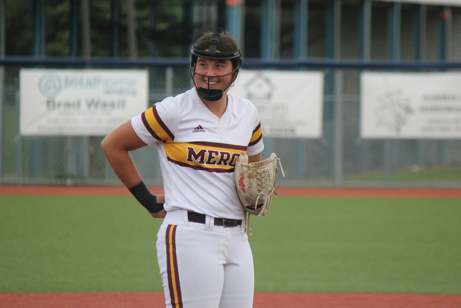 Mercy pitcher Kaitlyn Pallozzi was in control all afternoon, allowing no runs on three hits and striking out 13 St. Ursula batters.