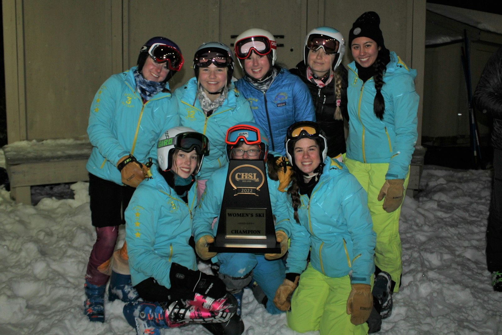 Birmingham Marian won the Catholic League girls’ team title by a slim margin over Farmington Hills Mercy. Freshman Emma Borgula, holding the trophy, finished first in the giant slalom and was runner-up in the slalom.